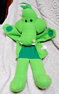 TIMELESS TOYS HAND PUPPET. 2007 Dragon. Green yellow trim. Gently used.  - Picture 1 of 2