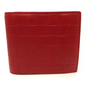 BOTTEGA VENETA Intrecciato Bifold Folded Geldbörse Leder Rot - Bild 1 von 16