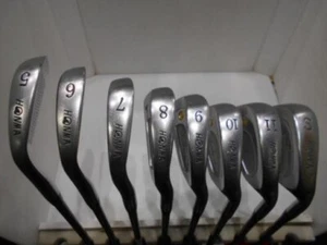 HONMA BIG-LB 24K GP Iron Set 5-11,S 8pcs 3S SUPER FERRITE CARBON PRO #BD02332 - Picture 1 of 6