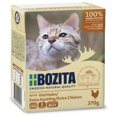 7300330049179 Bozita Cat Tetra Recard Häppchen in Gelee mit viel Huhn 370g BOZIT - Bild 1 von 2