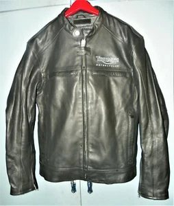 TRIUMPH AUTHORIZED AND BRANDED MEN'S LEATHER JACKET, SIZE 40/50 - Imagen 1 de 9