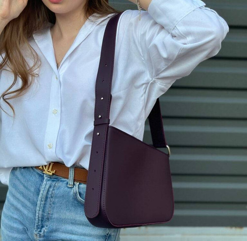 COACH BORSA A MANO DONNA VERA pelle viola borsa a tracolla borsa