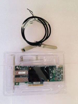 Emulex EMU-P005414 OEC11102 2-Port PCI-E 10GB/S  Network Card + 1M SFP cable - Image 1 of 4