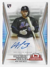 2023 Topps International Trading Card Day Francisco Alvarez RC Auto 52/72 METS