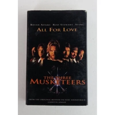 Three Musketeers: All For Love - Sting, Rod Stewart, Bryan Adams Cassette Single - Image 1 of 2