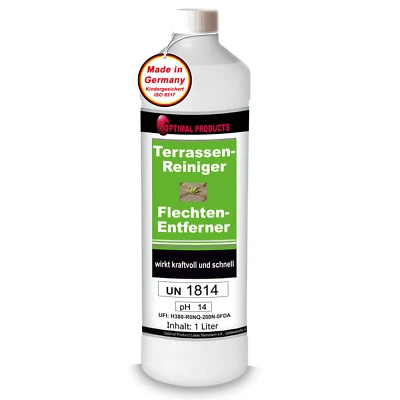 Flechtenentferner & Terrassen- und Steinreiniger 1 Liter intensiv Reiniger - Bild 1 von 4