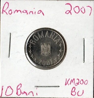 Coin Romania 10 Bani 2007 KM200 - Image 1 of 2