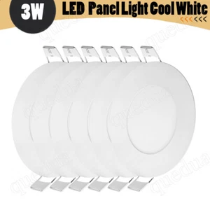 6Pack 3Inch LED Ceiling Lights Ultra-Thin Recessed Retrofits Kit 6000K Daylight - Picture 1 of 7