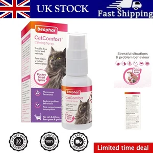 Instant Stress Relief Calming Spray for Cats - 30ml Spray Bottle for Home Use - Picture 1 of 10