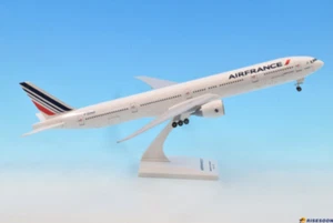 1:200 37CM RISESOON AIR FRANCE BOEING 777-300ER Airplane ABS Plastic Plane Model - Picture 1 of 2