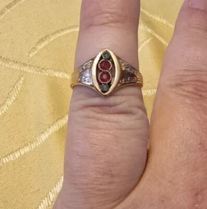 bonito anillo ESTILO JUVENIL alrededor de 1900/10 ¡¡Excelente!!! - Imagen 1 de 5