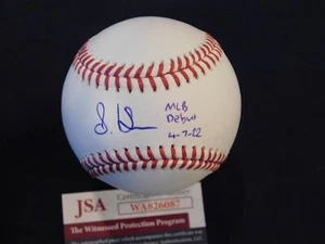 STEVEN KWAN Signed / Autographed OML Baseball MLB Debut 4-7-22 Inscribed JSA COA - Picture 1 of 2