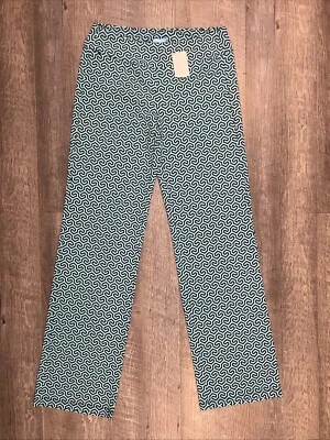 Pantalón para mujer J.Mclaughlin Honeycomb Carmel talla XS azul marino/verde - NUEVO Foto 1 de 4
