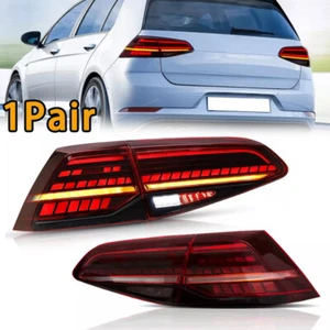 4PCS LED Red Tail Lights For VW Golf 7 MK7/ 7.5 GTI 2013-2019 W/Sequential - Picture 1 of 14