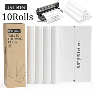 10 Rollen A4 Thermodruckerpapier 8,5x11" für M08F M832 M834 tragbarer Drucker - Bild 1 von 11