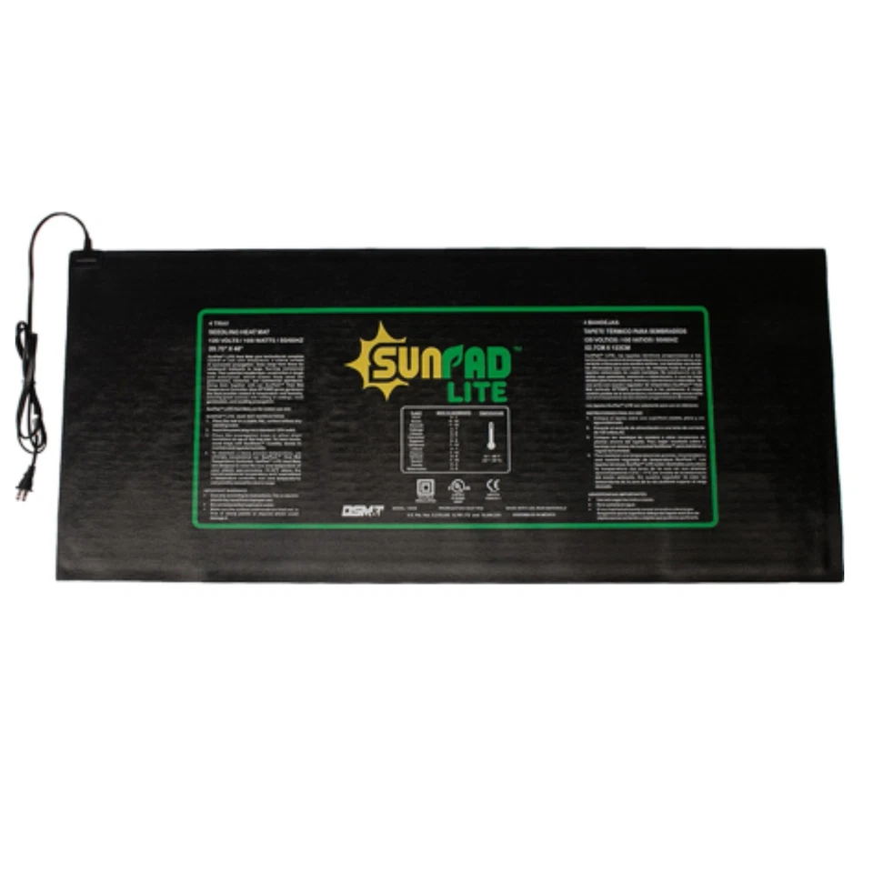 SUNPACK SunPad Lite 100W Alfombrilla Calefactora Plántulas, Negra, 48" x 20.75" Foto 1 de 1