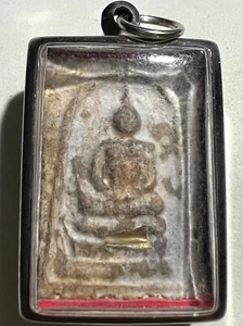 PHRA SOMDEJ LP TIM RARO VECCHIO AMULETO BUDDHA TAILANDESE CIONDOLO MAGIA ANTICO IDOLO #392 TH - Foto 1 di 4