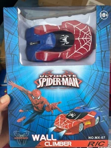 Spiderman Wall Climber RC Rechargeable Car Ceiling Wall Gift Toy Remote Stunt - Picture 1 of 5