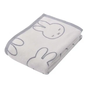 Miffy Cotton Blanket (Fuzz Part) 140X200cm Washable Bruna DB3618 Okao Pattern - Picture 1 of 6