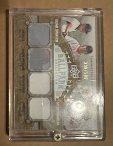2009 Upper Deck Ballpark Collection - Teammate Timelines Quad Swatch #244...