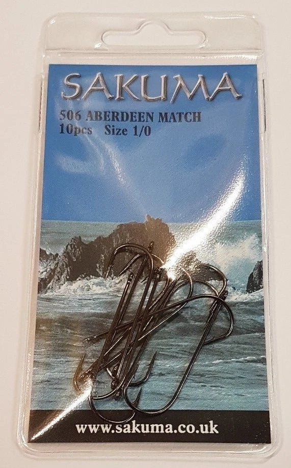 Sakuma NEW 506 Aberdeen Match Fishing Hooks - All Sizes Available — 第 1/1 张图片