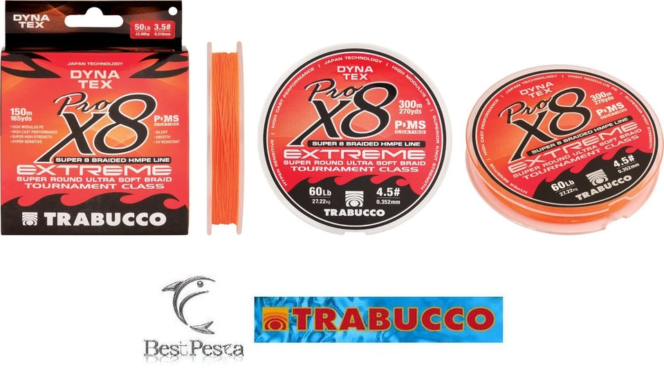 TRABUCCO - DYNA TEX X8 EXTREME PRO - 300mt - Ø 0.205 - 30 LBS - Immagine 1 di 1