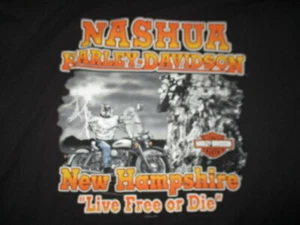 2012 HARLEY DAVIDSON MOTOR CYCLES Nashua NEW HAMPSHIRE (3XL) T-Shirt HOG BLOOD - Bild 1 von 4