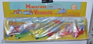 MINIATURE VEHICLES SIX PIECE SET HONG KONG 1960 NEW IN PACKAGE - Picture 1 of 3