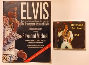 RAYMOND MICHAEL (ELVIS IMPERSONATOR) - MAGAZINE + COMPACT DISC - Picture 1 of 1