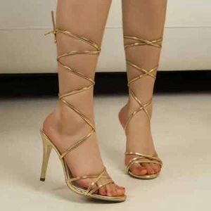 Strap Solid Color Square Toe High Heel Open Toe Fashion Women's Shoes Pumps Shoe - Picture 1 of 22