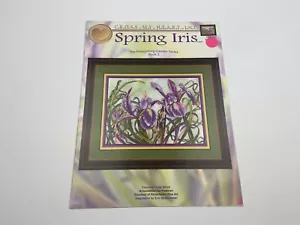 Cross My Heart Spring Iris Counted Cross Stitch Pattern - Picture 1 of 3