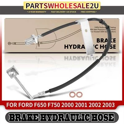 Гидравлический шланг переднего левого тормоза водителя для Ford F650 F750 2000 2001 2002-2003 - Изображение 1 из 4