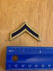 Korea War Era Private PVT Enlisted Rank Patch Blue And Yellow INV2438