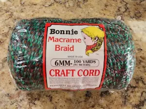 Bonnie Macrame Braid Craft Cord Mystique 6mm 100 yards Vintage Pepperell NOS - Picture 1 of 2