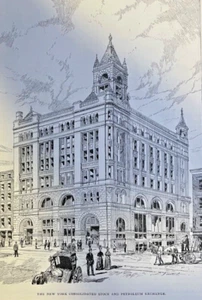1888 New York Consolidated Stock Exchange Mining & Petroleum Stocks - Picture 1 of 7