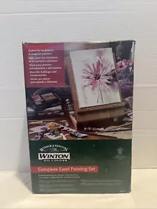 WINSOR & NEWTON Winton set completo pittura cavalletto colore olio NUOVO NUOVO CON SCATOLA - Foto 1 di 12