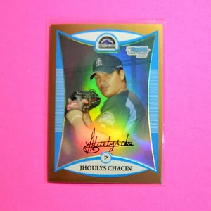 2008 Bowman Chrome Prospects GOLD REFRACTOR /50 Jhoulys Chacin #BCP188 Rookie RC - Picture 1 of 1
