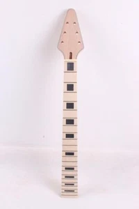 Electric Guitar Neck Maple Fretboard 22 Fret 24.75 inch Bolt on Heel Unfinished - Picture 1 of 6