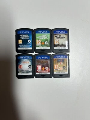 6 PAL 英语卡仅限 Playstation PS Vita 游戏套装 - 已测试 - — 第 1/2 张图片