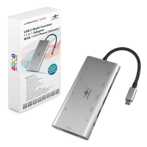 Vantec Link USB C Multi-Function 11 in 1 Adapter With 100W Power Delivery - Picture 1 of 6
