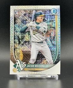Jacob Wilson [RC] - 2025 Bowman Chrome Mega Box Refractor | Athletics Rookie - Picture 1 of 2