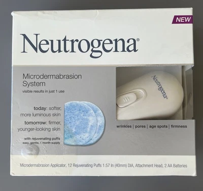 Sistema de Microdermabrasión Neutrogena 12 Recambios Puff Caja SELLADA Dañada Foto 1 de 4