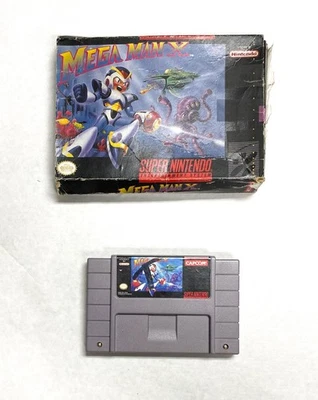 Mega Man X Super Nintendo Authentic Game w Original Box 1991 - 1992 SNS-006 - Image 1 of 4