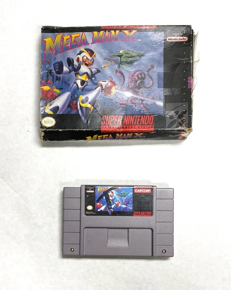 Mega Man X Super Nintendo Authentic Game w Original Box 1991 - 1992 SNS-006 - Image 1 of 4