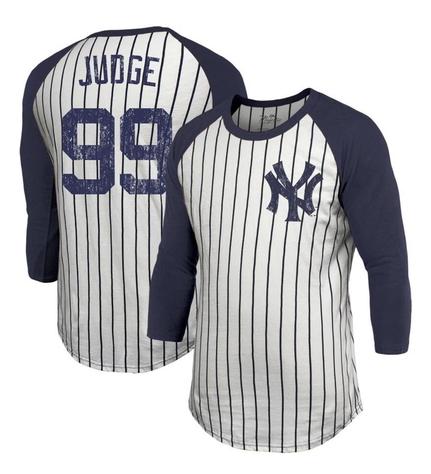 MAJESTIC THREADS MLB NEW YORK YANKEES AARON JUDGE JERSEY SHIRT SIZE M - Image 1 of 4