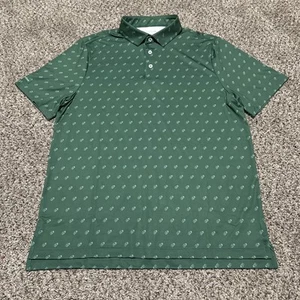 Good Good Golf Size Medium M Mens Green Short Sleeve Polo Athletic Shirt - Picture 1 of 6