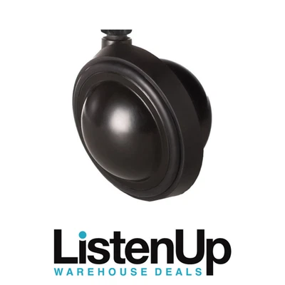 Salamander Designs Archetype Satin Black Saturn Casters - SATURN/B - Set of 4 - Image 1 of 3