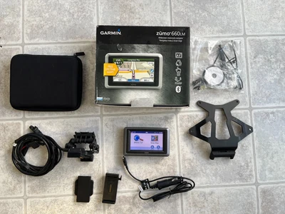Garmin Zumo 660 LM Motorcycle with mounts and wiring bundle - Image 1 of 4