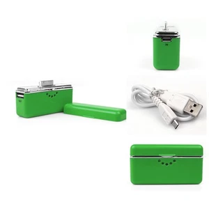 2800MAH PORTABLE EXTERNAL GREEN BATTERY CHARGER USB IPHONE 4S 4 3GS IPOD NANO - Zdjęcie 1 z 1