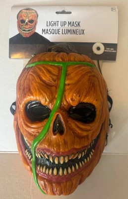 Máscara iluminada de calabaza de Halloween Foto 1 de 3